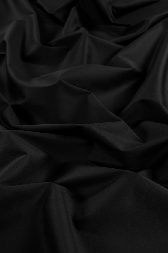 Elastic cotton black