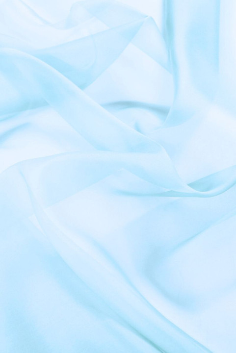 Blue silk organza