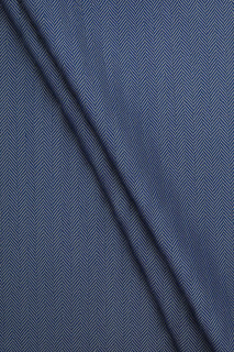 Costume a spina di pesce grigio fiordaliso lana