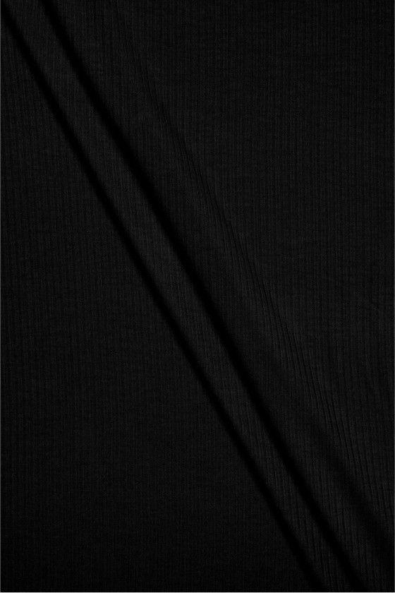 Tejido de punto a rayas negras