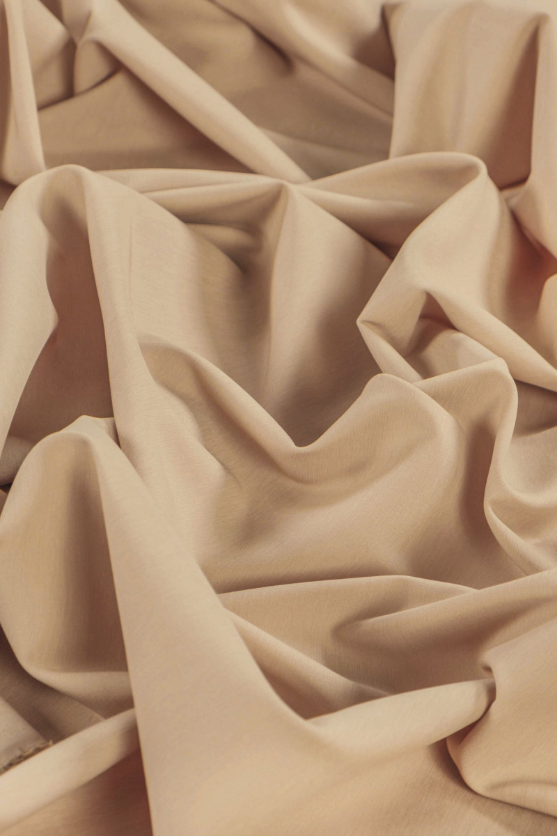 Camisa beige de algodón