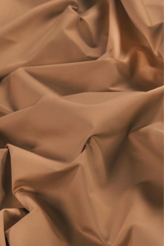 Chemise camel en coton