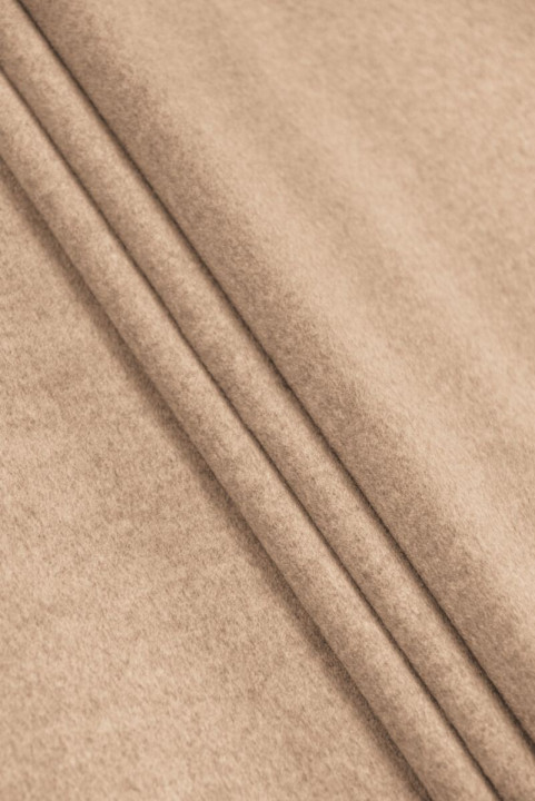 Coat wool with cashmere beige melange
