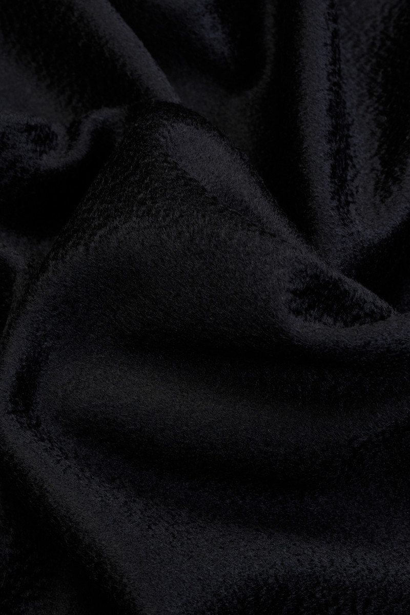 Black Zibellino mantle cashmere