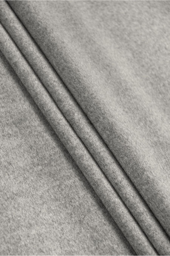 Cappotto double-face grigio-beige lana