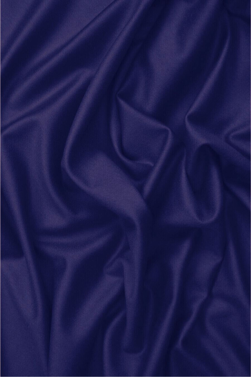 Cappotto lana con cashmere fiordaliso scuro