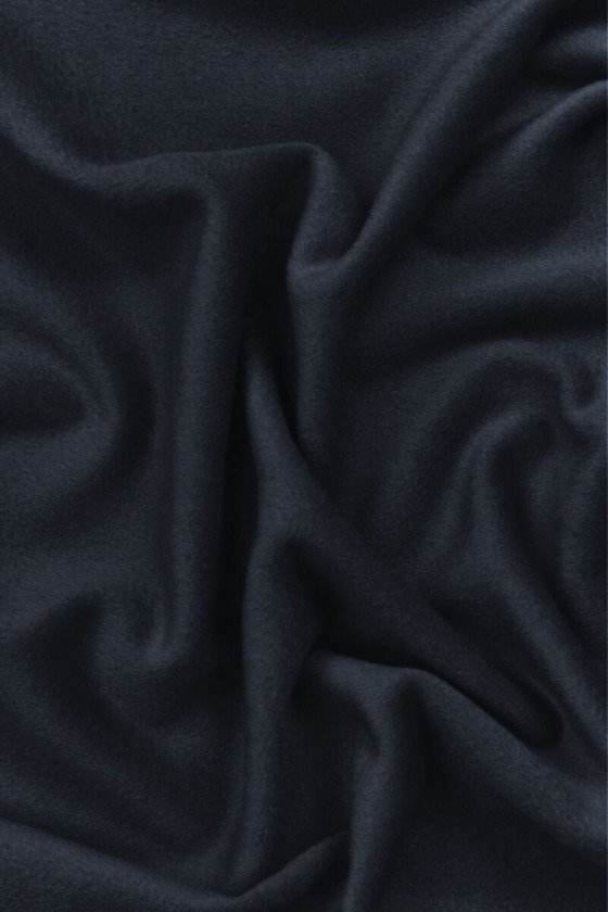 Lana del cappotto con cashmere blu navy COUPON 170cm