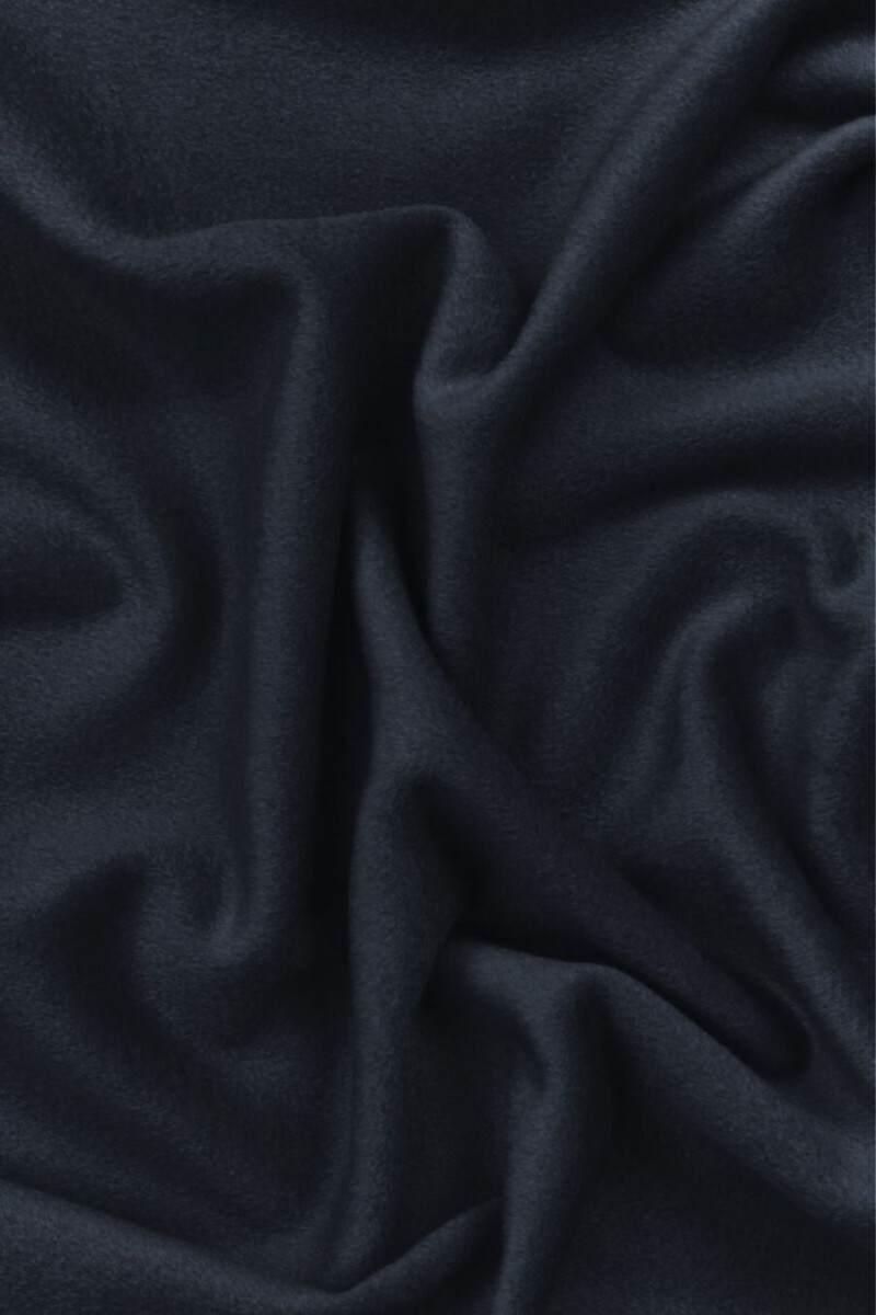 Manteau en laine avec cachemire bleu marine foncé