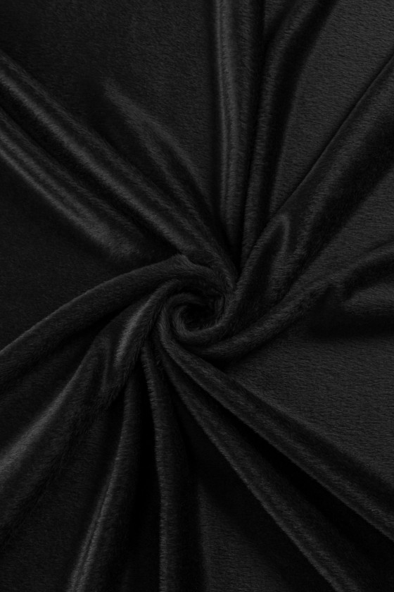 Mantello nero Alpaca KUPON 100cm