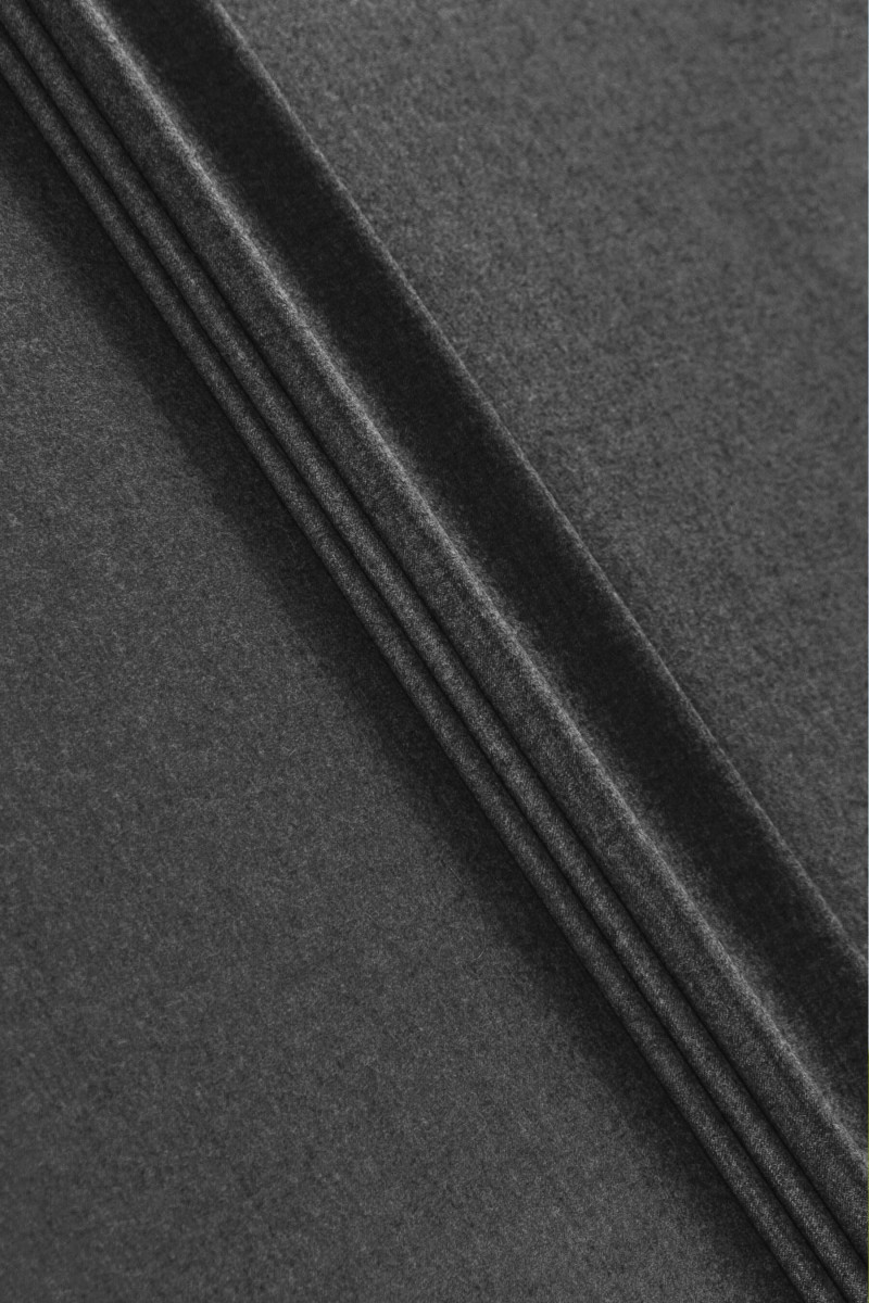 Laine de costume mélangée gris foncé