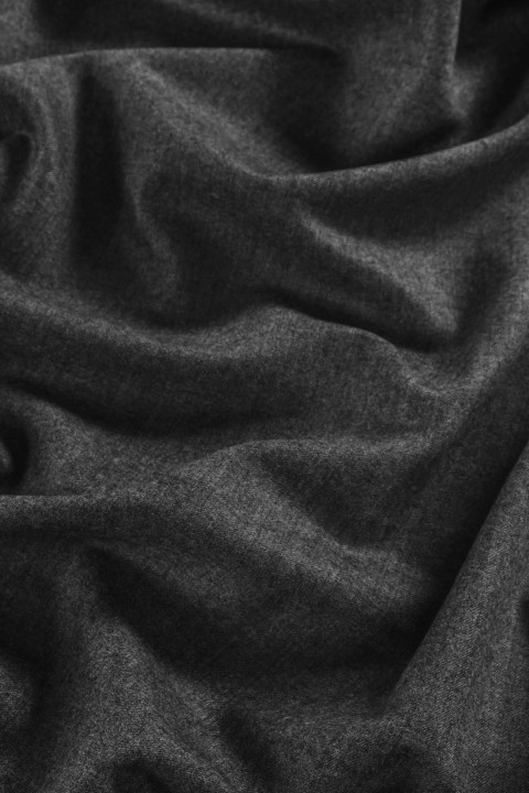 Dark grey melange costume wool