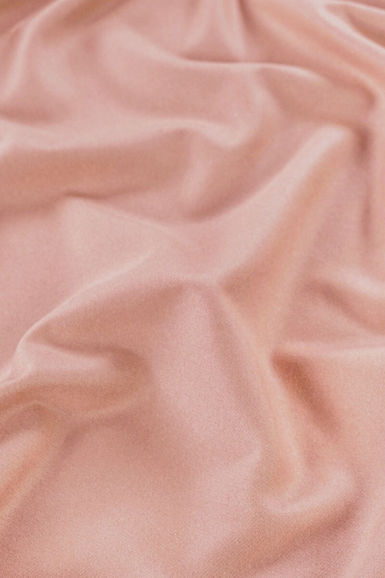 Disfraz de lana con cachemir rosa empolvado CUPÓN 200cm