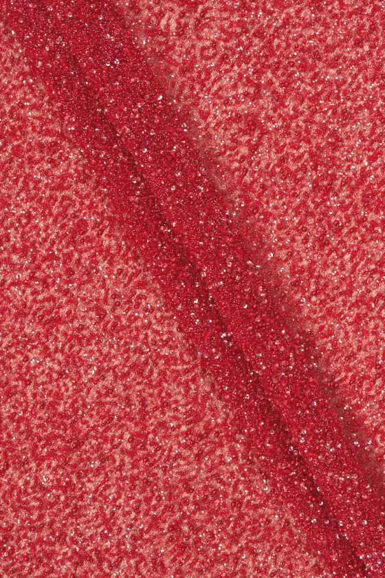 Abalorios de noche rojo frambuesa