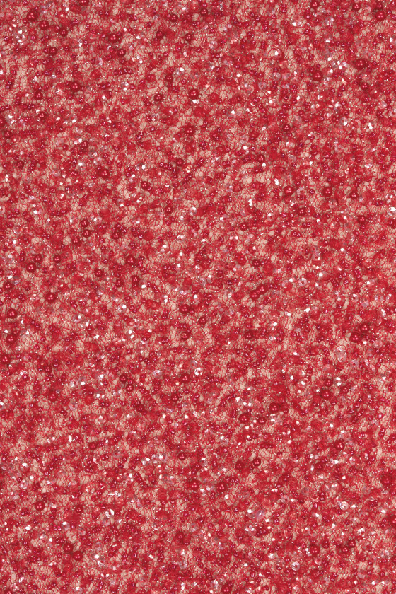 Abalorios de noche rojo frambuesa