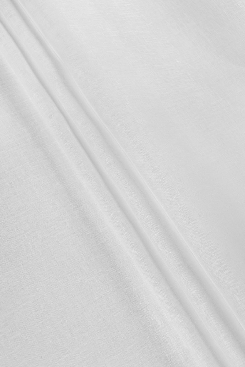 KUPON in lino bianco 100cm