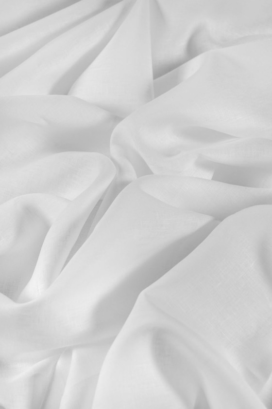 Valge linane KUPON 100cm