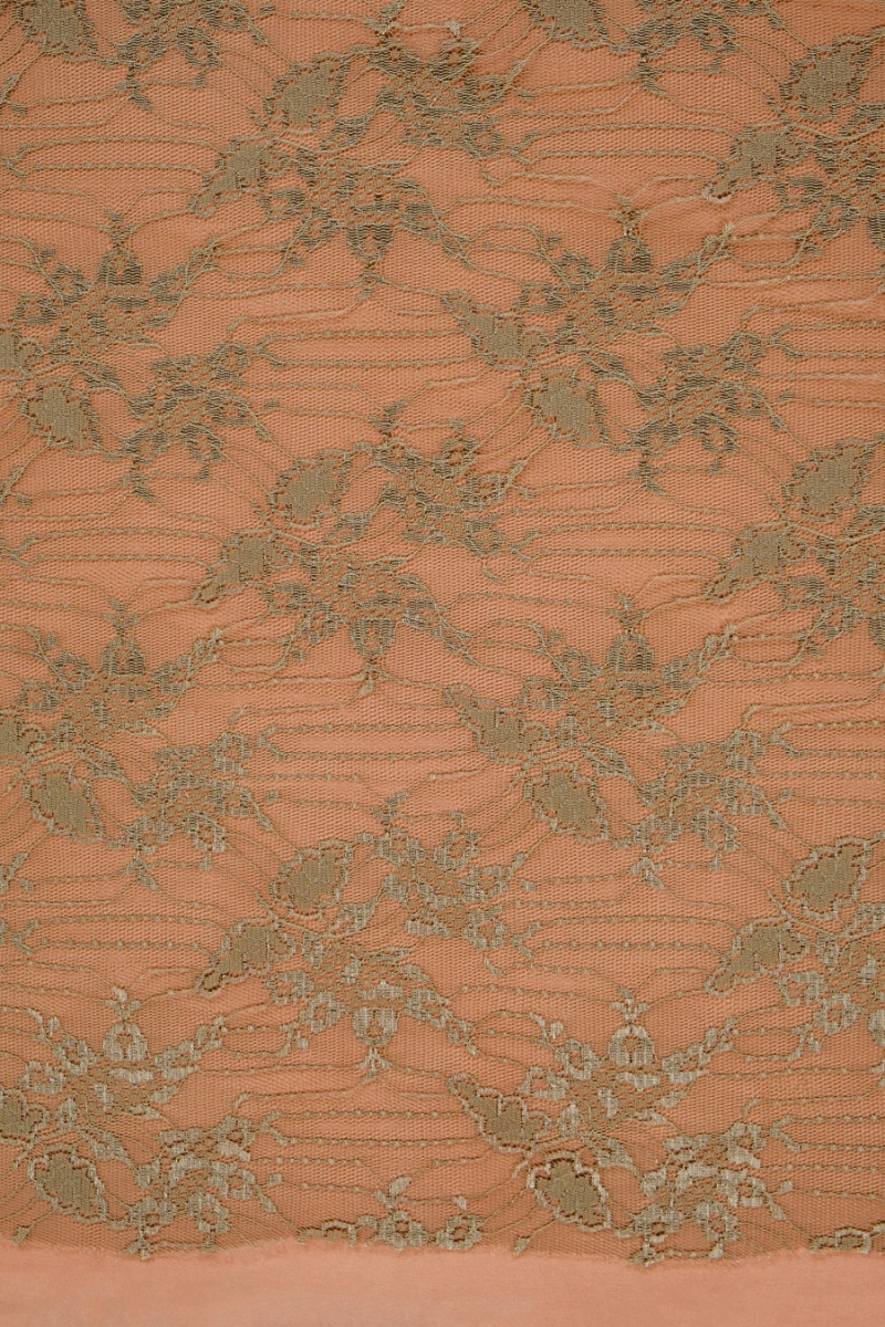 Pizzo oliva chiaro stretto COUPON 250cm