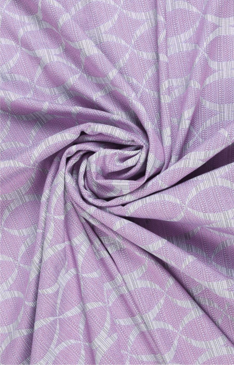 Violetinis žakardas bangomis KUPON 60cm