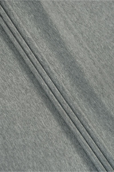 Knitted fabric grey melange COUPON 70 cm
