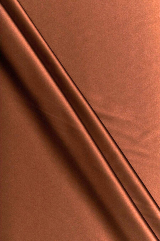 Doublure en viscose brun satin