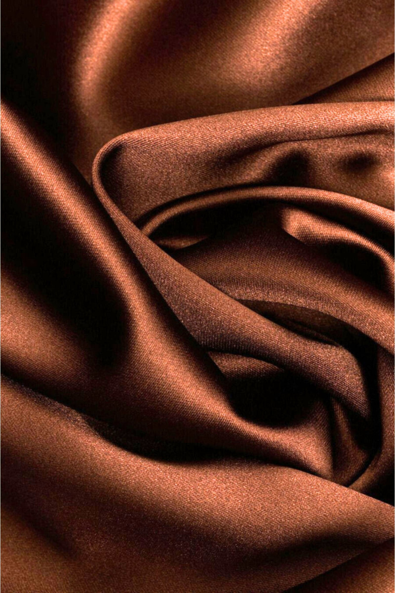 Viscose lining satin brown
