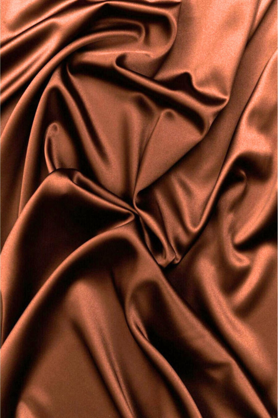 Doublure en viscose brun satin