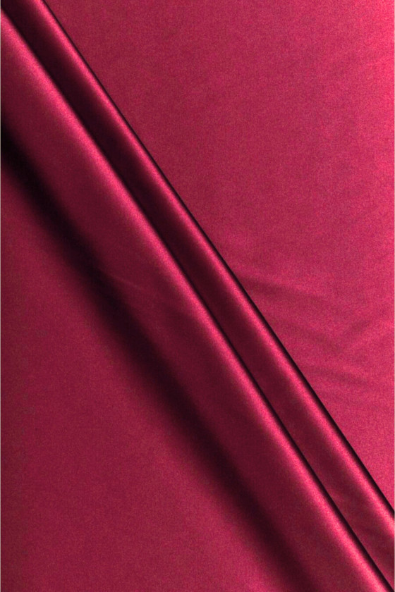 Raspberry satin lining