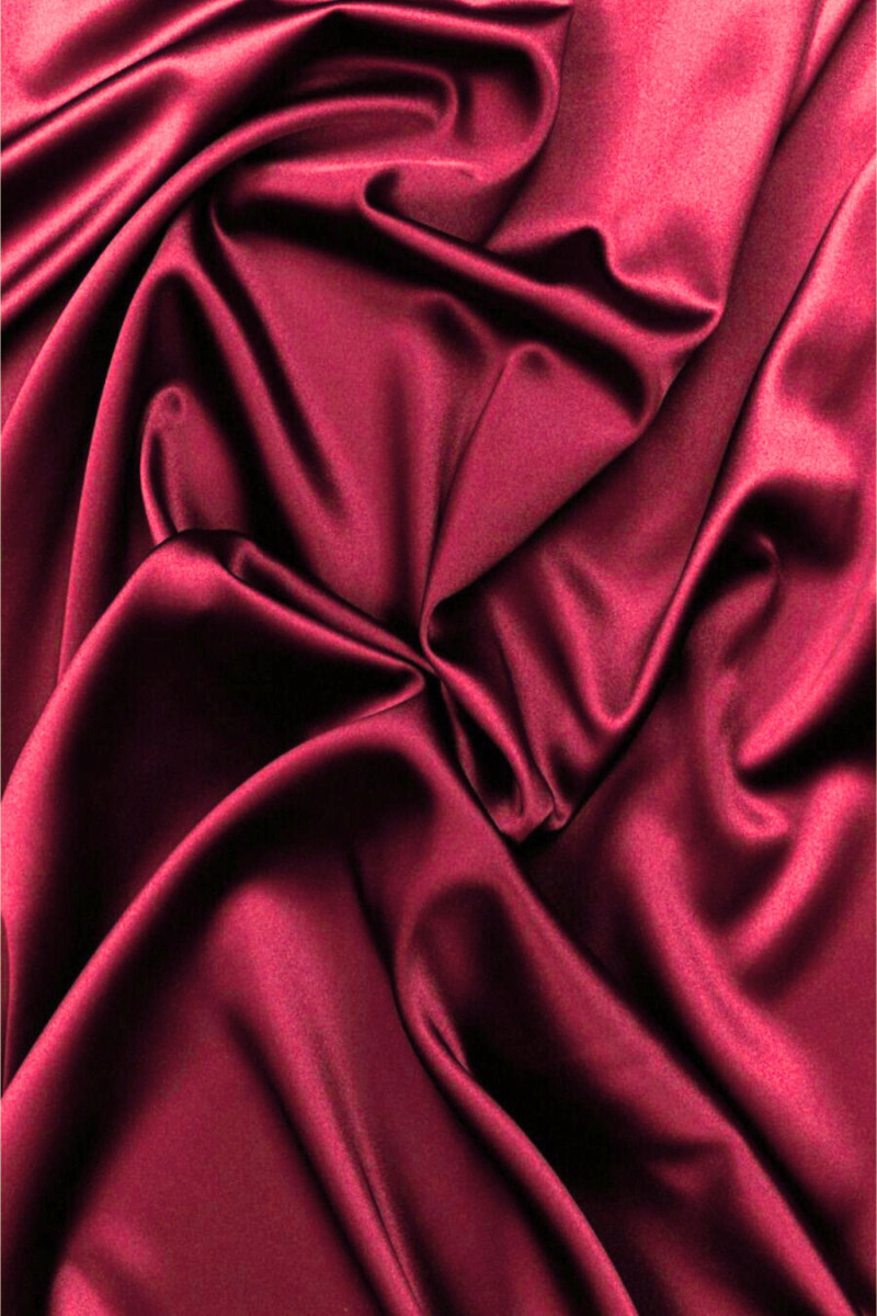 Doublure en satin framboise
