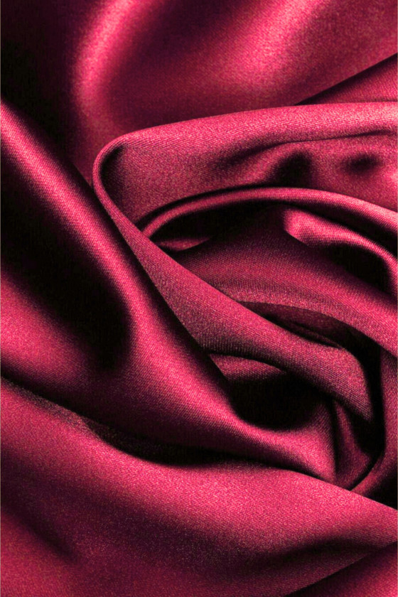 Raspberry satin lining