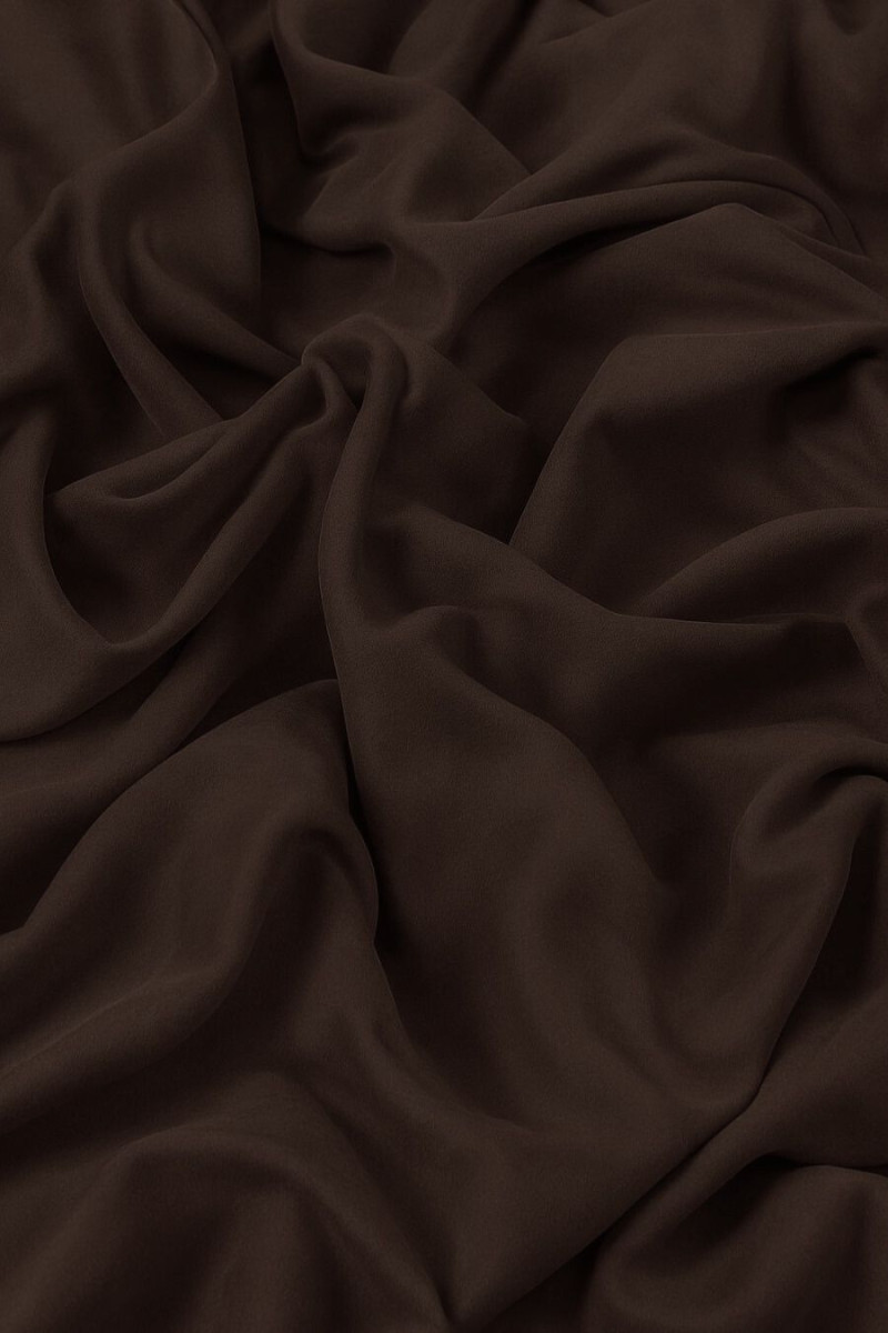 Tissu en alcantara - brun foncé