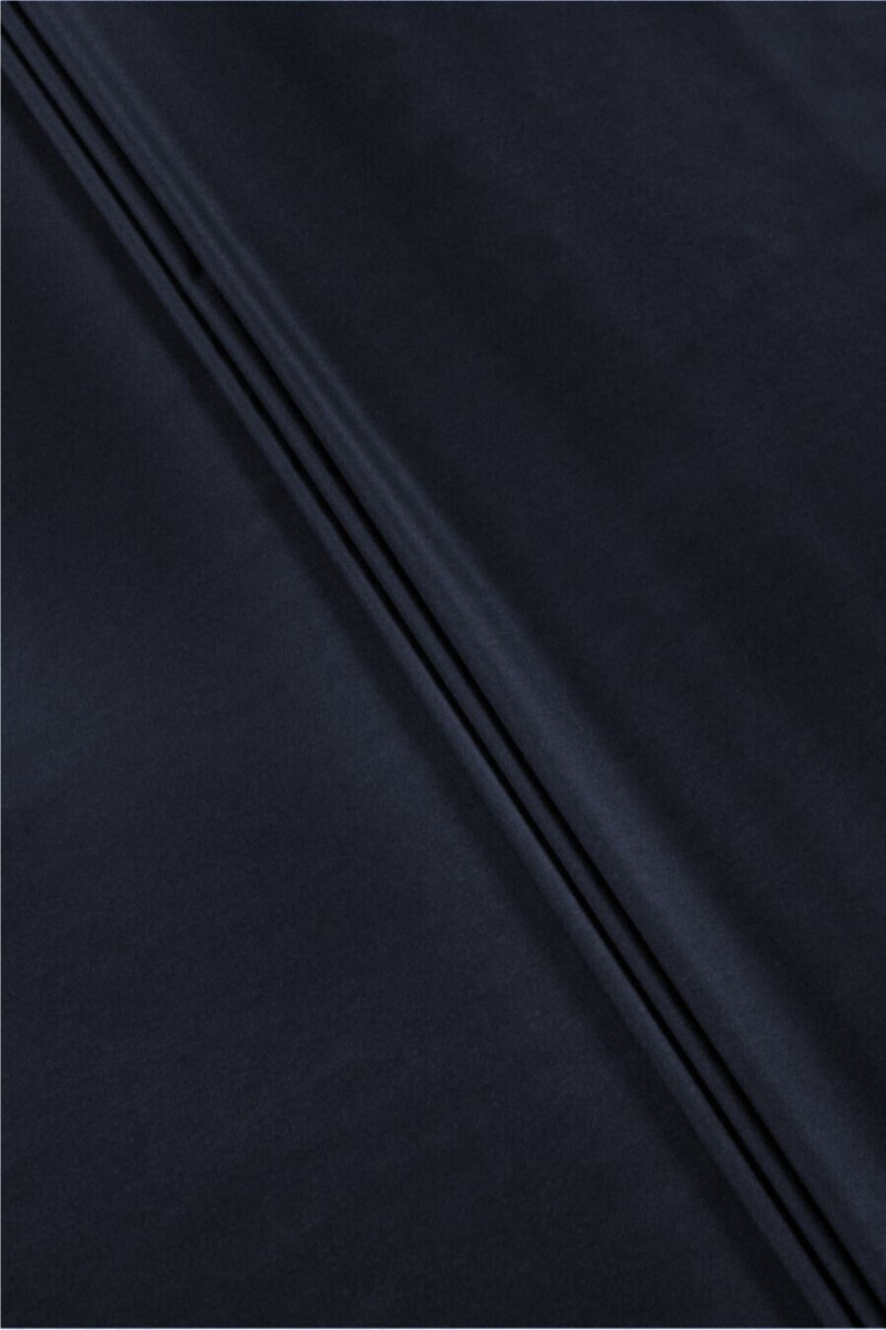 Wool with silk navy blue melange