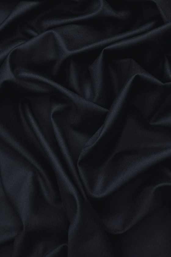 Dark navy blue costume wool