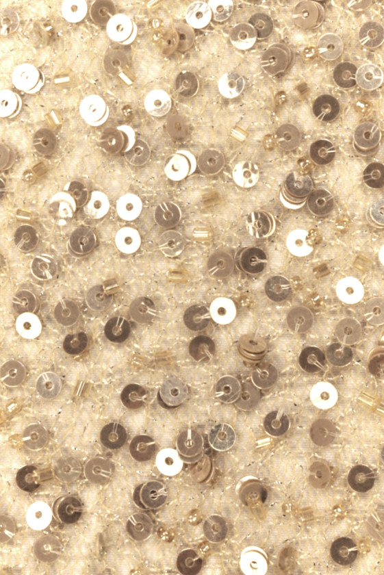 Perles de soirée KUPON beige 55 cm