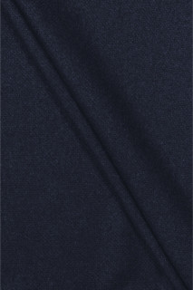 Donkerblauwe wol van kostuum