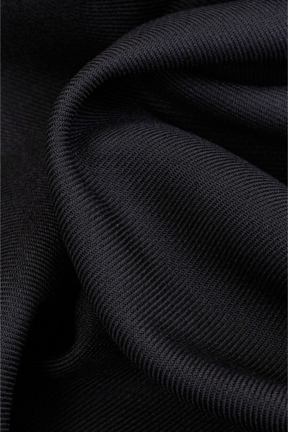 Laine de costume bleu marine très foncé