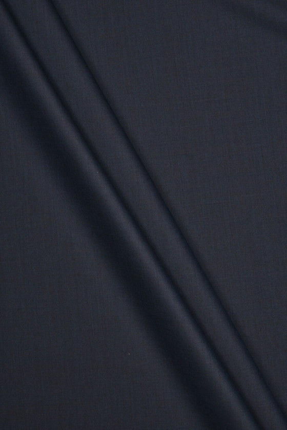 Kostuumwol zwart-marineblauw tweekleurig