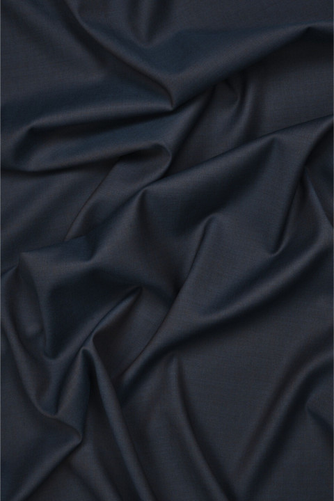 Costume wool black-navy blue twotone