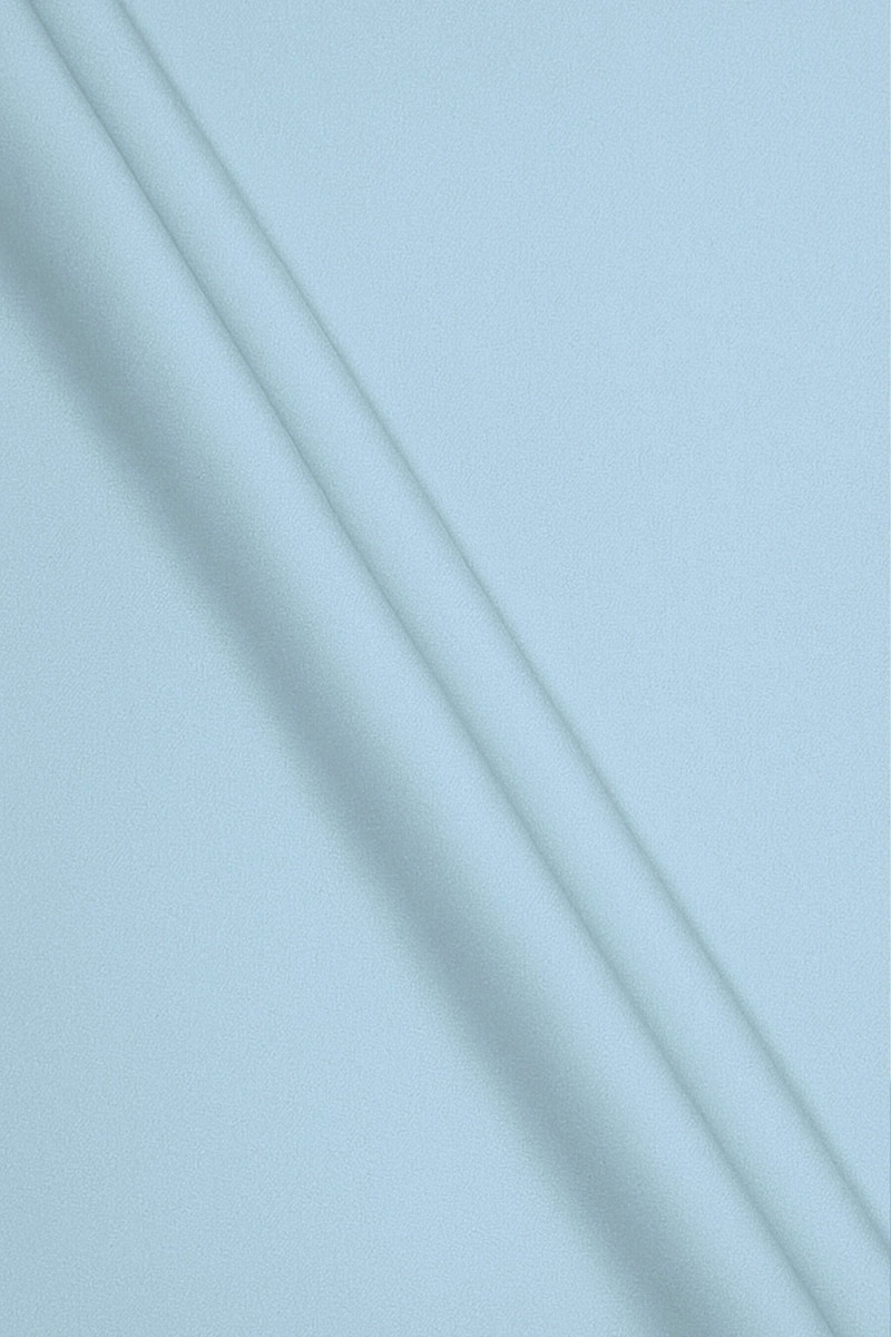 Wełna kostiumowa ze strukturą błękitna