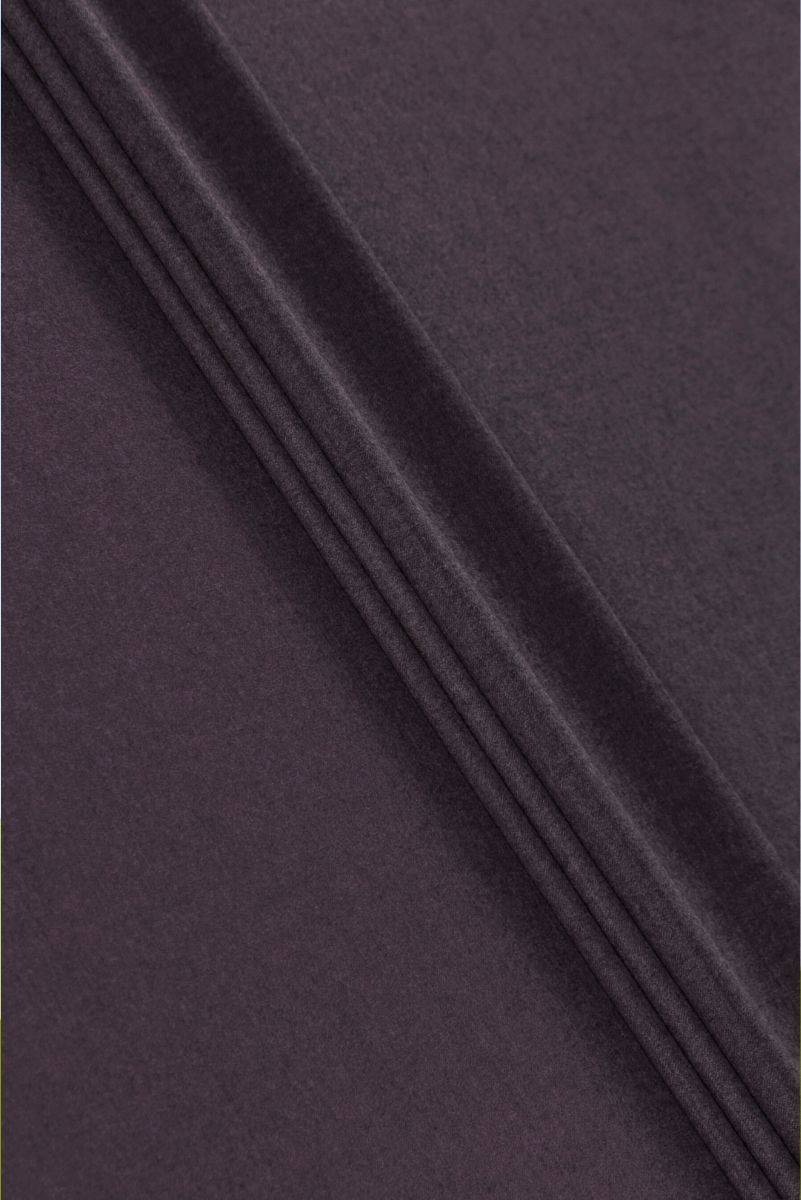 Lana con cashmere purple scuro melange COUPON 140cm
