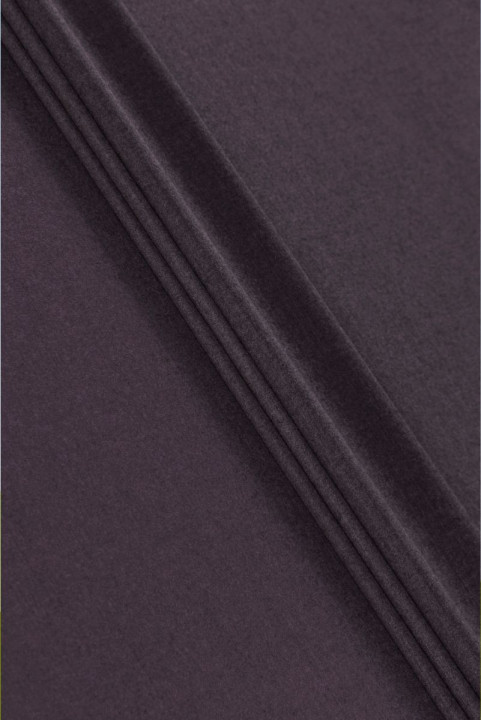 Wool with cashmere dark purple melange