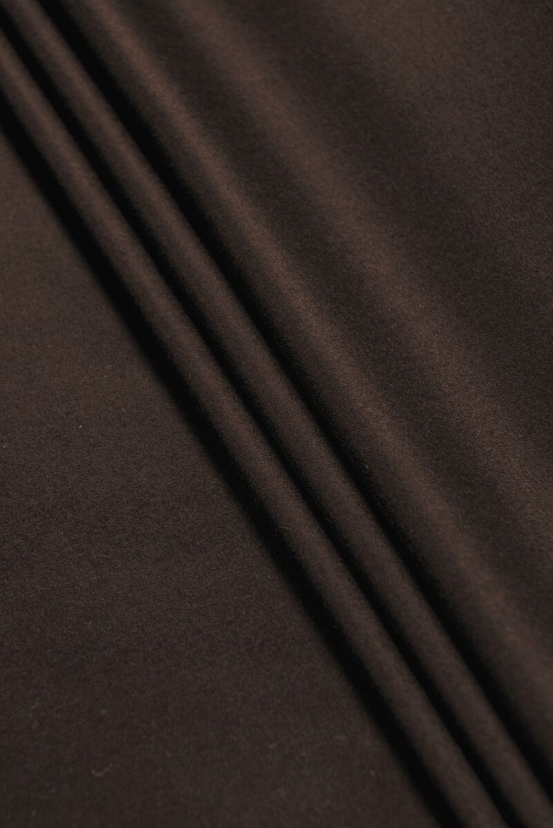 Dark brown costume wool