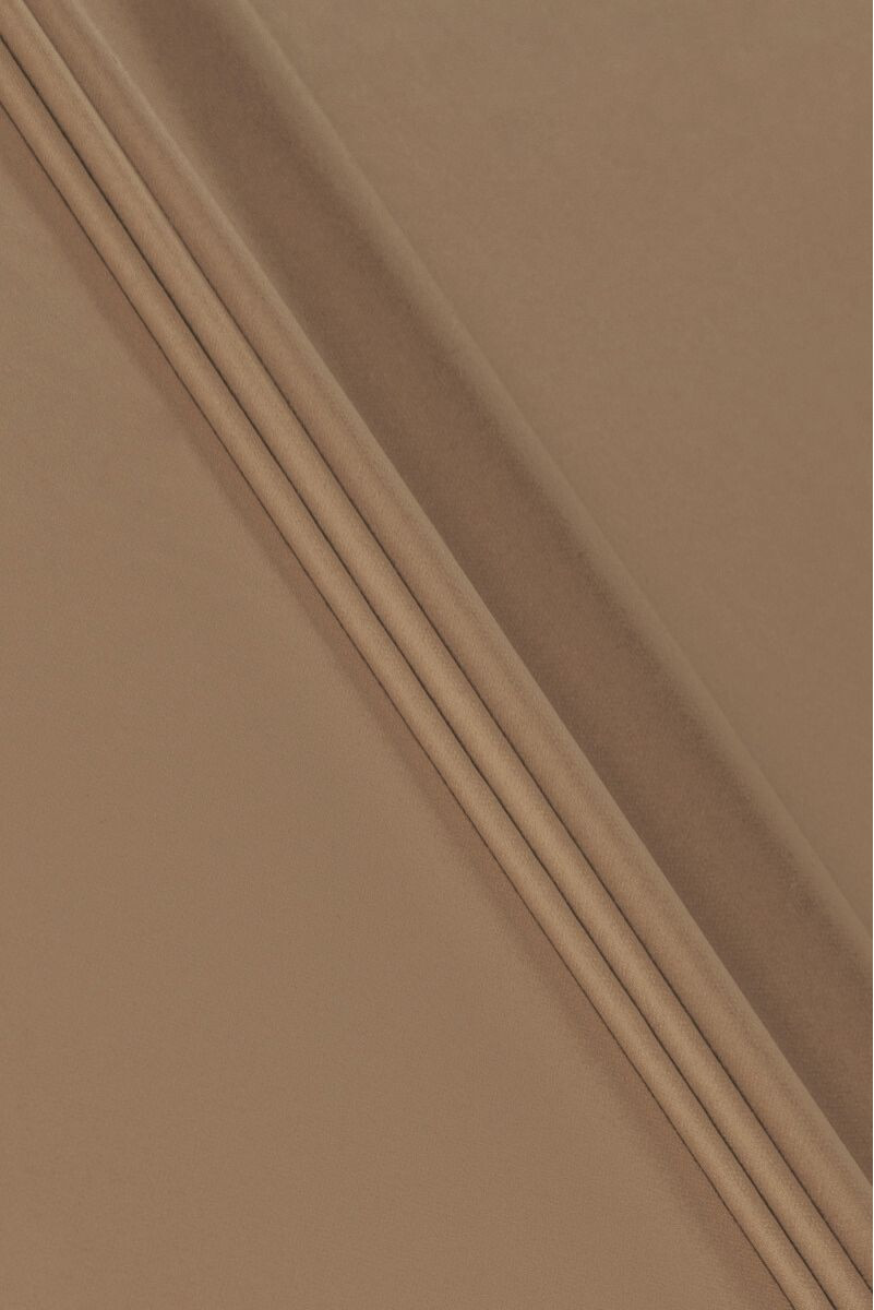 Kostymull mörk beige olivfärgad KUPONG 140 cm