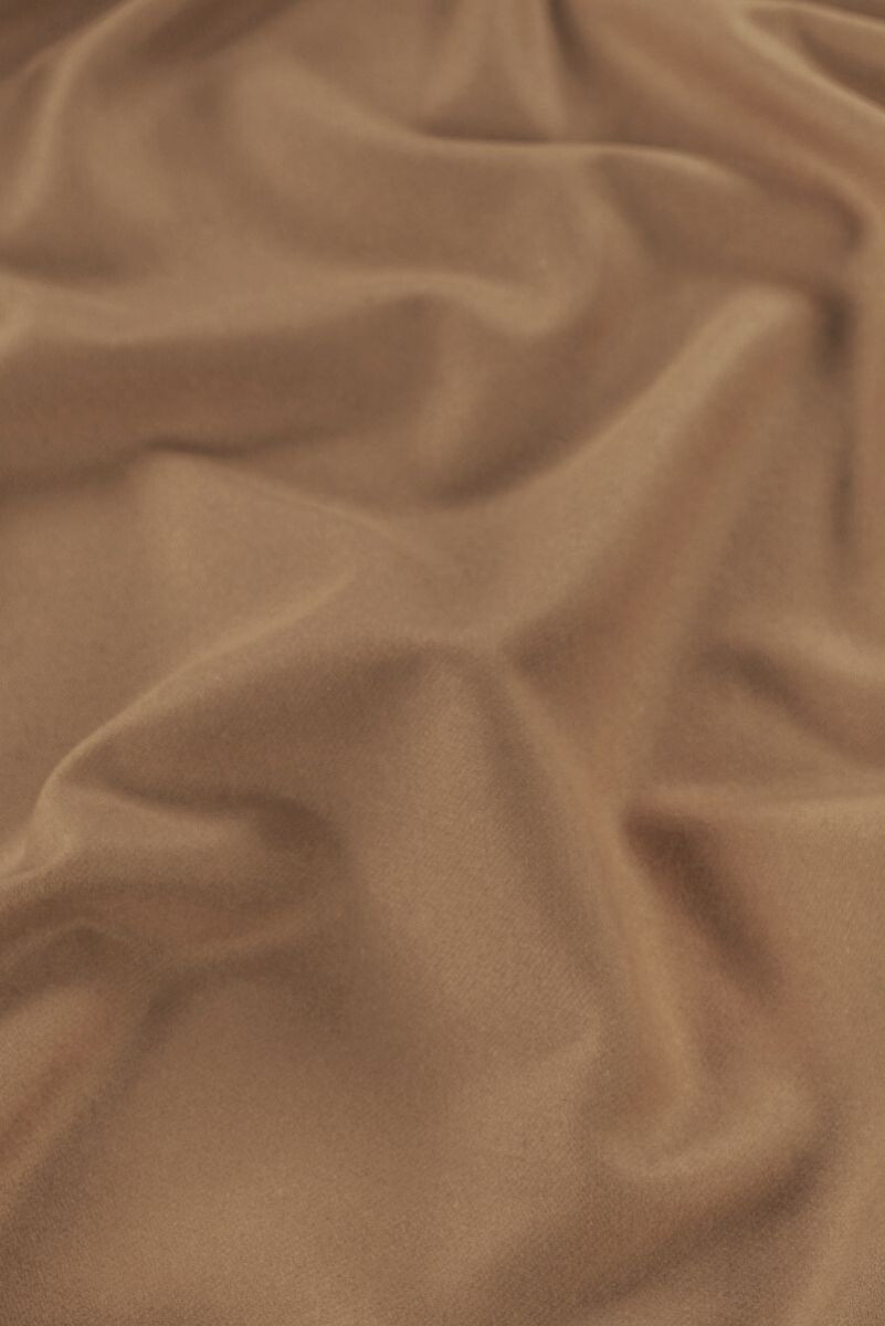 Kostumuld mørk beige oliven KUPON 140cm