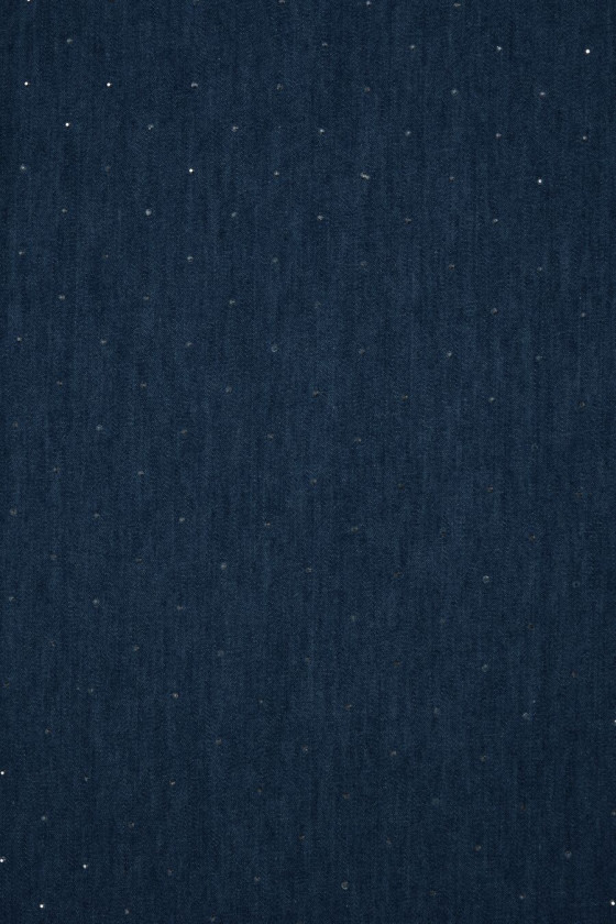 Jeans cienki z cyrkoniami granatowy