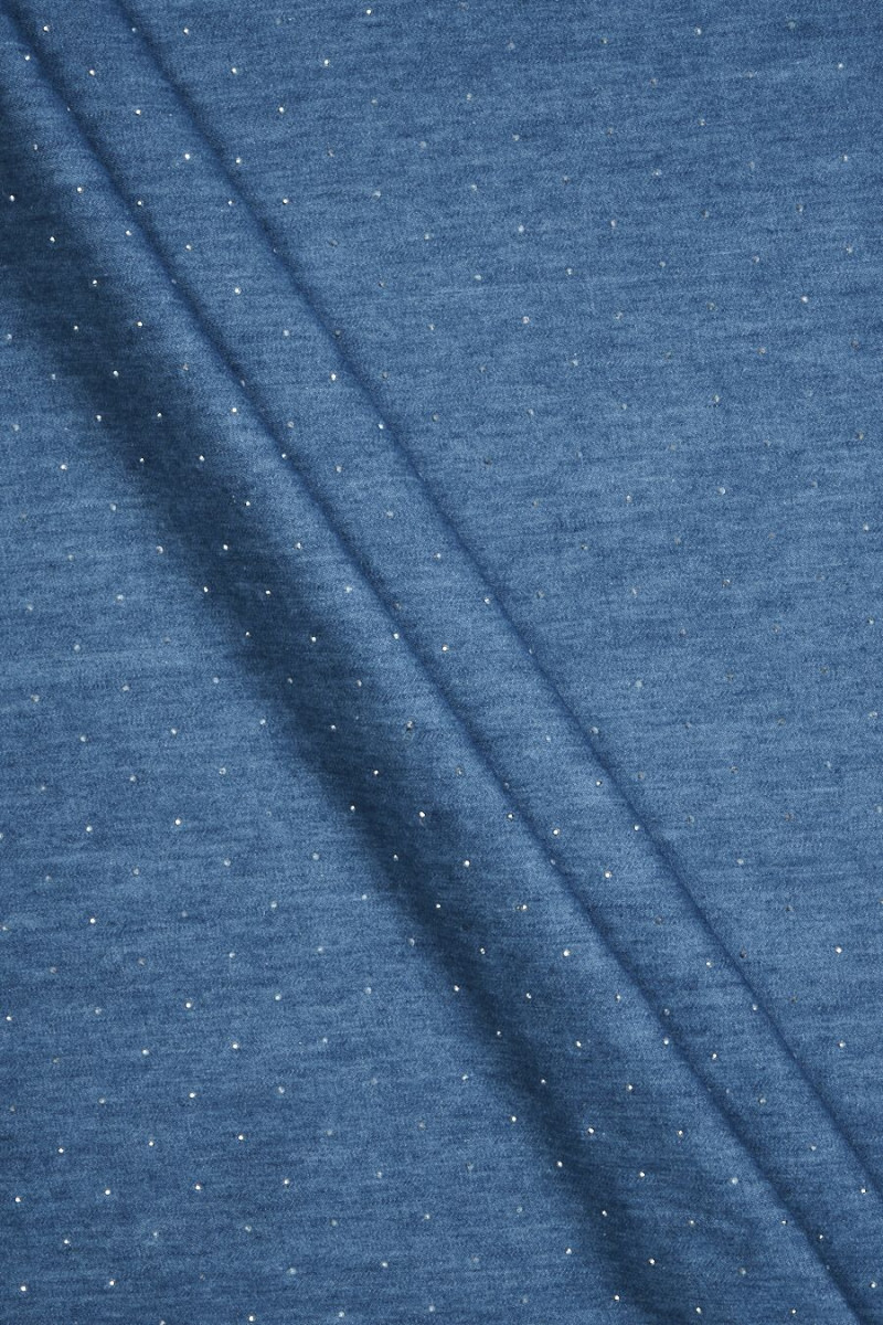 Tunna jeans med zirkoniablått