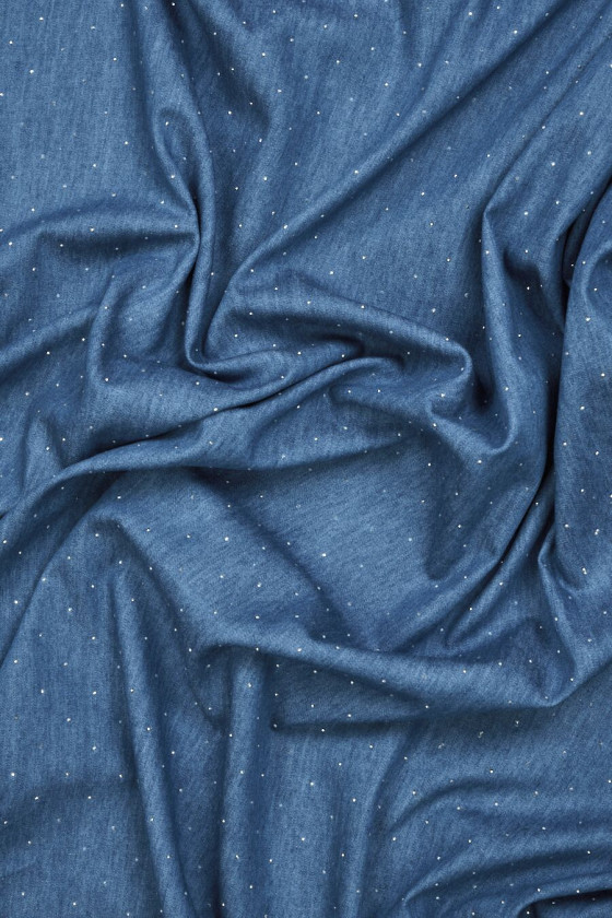 Tynde jeans med zirkoniablå