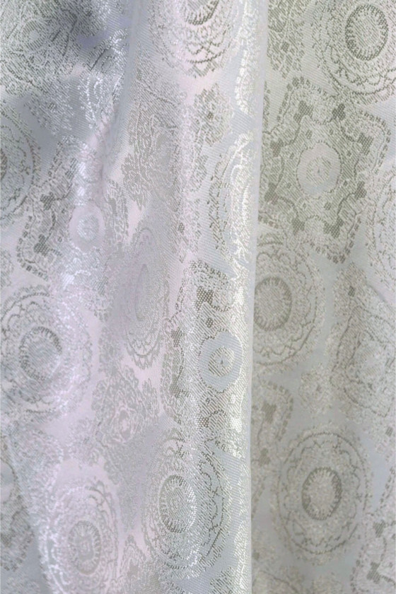 Jacquard-Auskleidung mit grauem Licht COUPON 160 cm