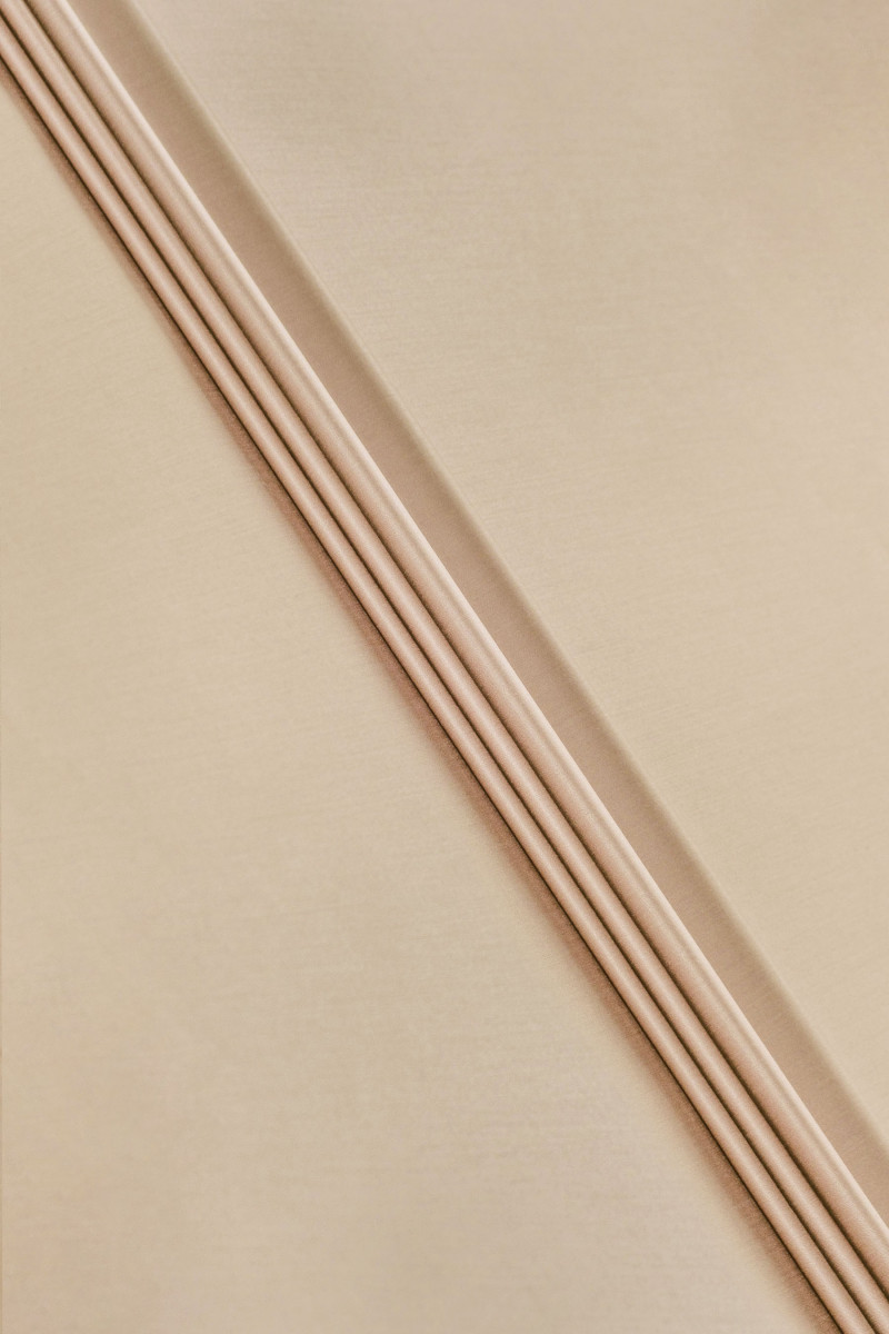 SUPER WOOL Satin hellbeige COUPON 180 cm