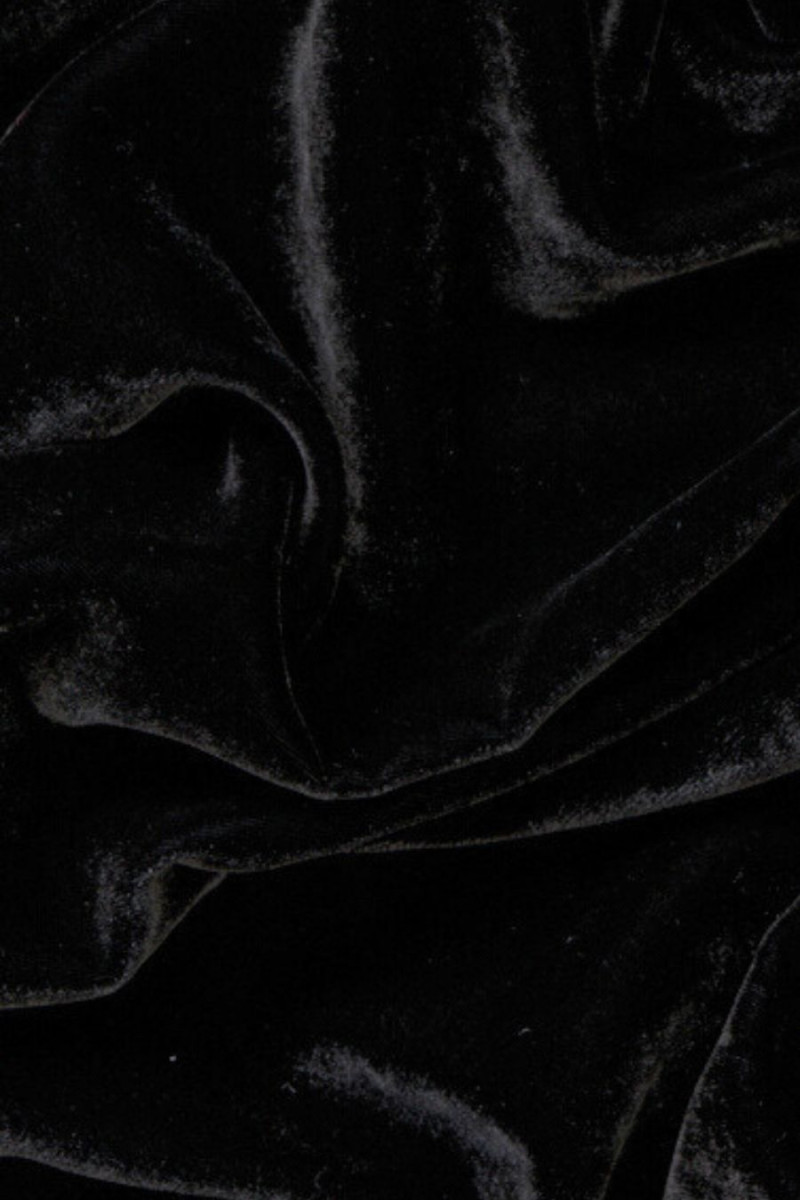 Velour with silk black COUPONS