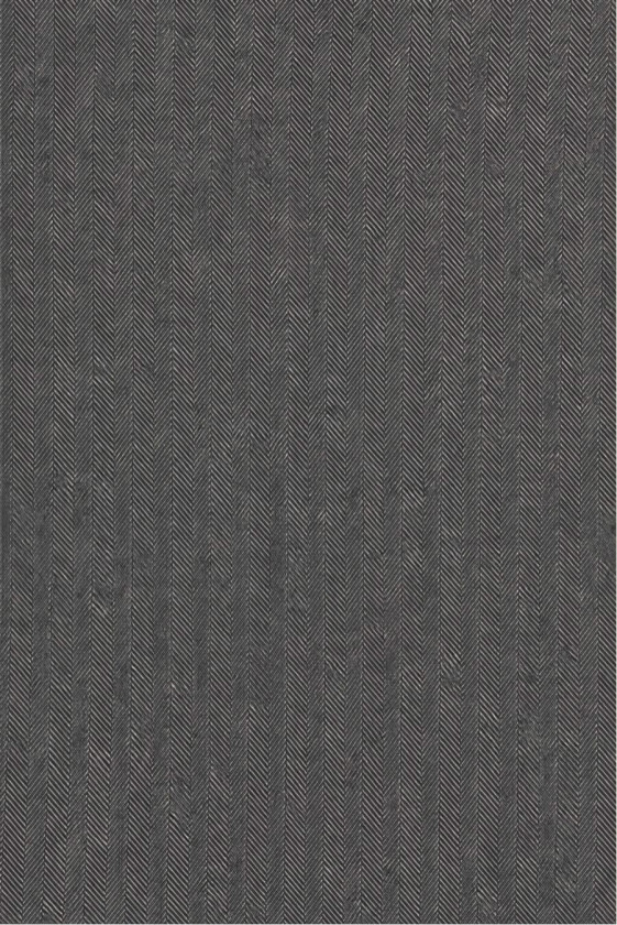 Laine de costume en arête de poisson gris-noir